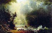 Albert Bierstadt Puget Sound, Pacific Coast painting